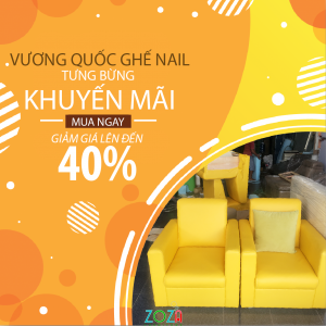 Ghế Nail tone vàng 01